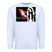 White Marilyns angel with scabbed wings Premium Sweatshirt - linhVisuals