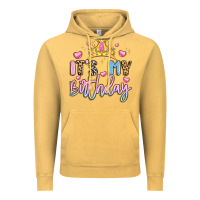 Vintage Mustard its my birthday la Vintage Hoodie - LillyAllenDesigns