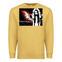 Antique Gold Marilyns angel with scabbed wings Premium Sweatshirt - linhVisuals