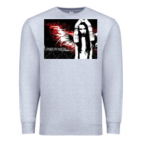Heather Grey Marilyns angel with scabbed wings Premium Sweatshirt - linhVisuals