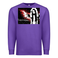 Purple Marilyns angel with scabbed wings Premium Sweatshirt - linhVisuals