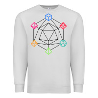 Dove Grey minimal dnd Premium Sweatshirt - linhVisuals