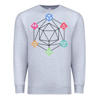 Heather Grey minimal dnd Premium Sweatshirt - linhVisuals