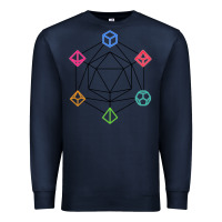 Navy minimal dnd Premium Sweatshirt - linhVisuals