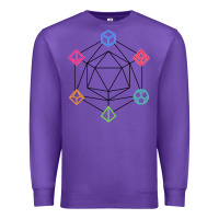 Purple minimal dnd Premium Sweatshirt - linhVisuals