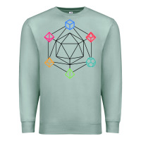 Seafoam minimal dnd Premium Sweatshirt - linhVisuals