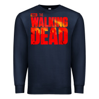 Navy the walking dead blood Premium Sweatshirt - linhVisuals