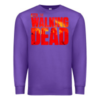Purple the walking dead blood Premium Sweatshirt - linhVisuals