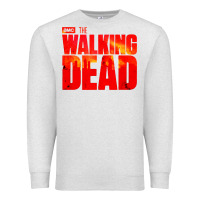 Oatmeal Heather the walking dead blood Premium Sweatshirt - linhVisuals
