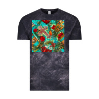 Cloud Black faith coffee cup and cross with leopard and roses seamless pattern bbs Vintage Tee - BundleAndBundleShop