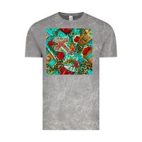 Cloud Rock faith coffee cup and cross with leopard and roses seamless pattern bbs Vintage Tee - BundleAndBundleShop