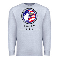 Heather Grey peacemaker eagly Premium Sweatshirt - linhVisuals