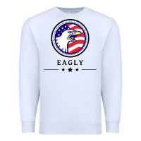 White peacemaker eagly Premium Sweatshirt - linhVisuals