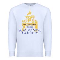 White universite paris la sorbonne Premium Sweatshirt - linhVisuals