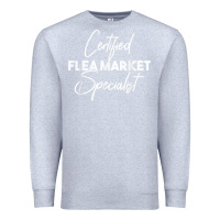 Heather Grey certified flea market specialist t shirt Premium Sweatshirt - linhVisuals