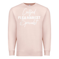 Pale Pink certified flea market specialist t shirt Premium Sweatshirt - linhVisuals