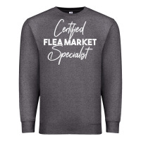 Charcoal Heather certified flea market specialist t shirt Premium Sweatshirt - linhVisuals