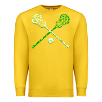 Lemon funny lacrosse st patricks day boys men shamrock ball t shirt Premium Sweatshirt - linhVisuals
