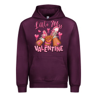 Mauve Wine Little miss Valentine afro kid sneakers Urban Hoodie - RanaPortraitStore