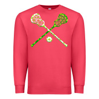 Cardinal funny lacrosse st patricks day boys men shamrock ball t shirt Premium Sweatshirt - linhVisuals