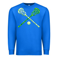 True Royal funny lacrosse st patricks day boys men shamrock ball t shirt Premium Sweatshirt - linhVisuals