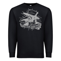 Black wash your damn hands Premium Sweatshirt - linhVisuals