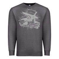 Charcoal Heather wash your damn hands Premium Sweatshirt - linhVisuals