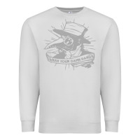 Dove Grey wash your damn hands Premium Sweatshirt - linhVisuals