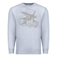 Heather Grey wash your damn hands Premium Sweatshirt - linhVisuals