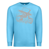 Ocean Blue wash your damn hands Premium Sweatshirt - linhVisuals