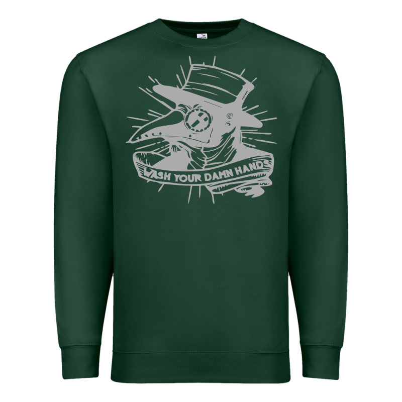 Wash Your Damn Hands Premium Sweatshirt by linhVisuals | Teevron