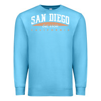 Ocean Blue san diego california Premium Sweatshirt - linhVisuals