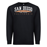 Black san diego california Premium Sweatshirt - linhVisuals