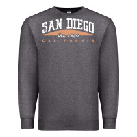 Charcoal Heather san diego california Premium Sweatshirt - linhVisuals