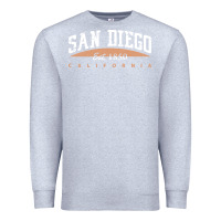 Heather Grey san diego california Premium Sweatshirt - linhVisuals