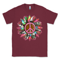 Sunflower And Tie Dye With Peace Sign Classic Tee | Teevron