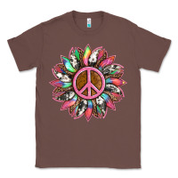 Chestnut sunflower and tie dye with peace sign Classic Tee - Artiststas