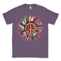Lavender sunflower and tie dye with peace sign Classic Tee - Artiststas