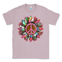 Lilac sunflower and tie dye with peace sign Classic Tee - Artiststas