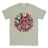Matcha sunflower and tie dye with peace sign Classic Tee - Artiststas