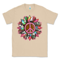 Mushroom sunflower and tie dye with peace sign Classic Tee - Artiststas