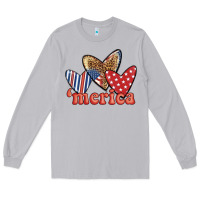 Merica 4th Of July Hearts Long Sleeve Tee | Teevron