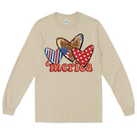 Mushroom merica 4th of july hearts Long Sleeve Tee - BundleAndBundleShop