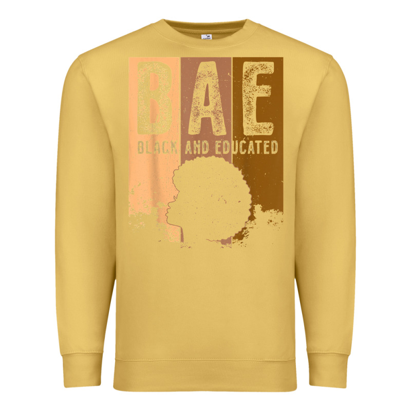 Black History Month Bae Black And Educated Melanin Women T Shirt Premium Sweatshirt by linhVisuals | Teevron