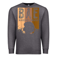 Charcoal Heather black history month bae black and educated melanin women t shirt Premium Sweatshirt - linhVisuals