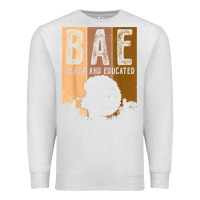Oatmeal Heather black history month bae black and educated melanin women t shirt Premium Sweatshirt - linhVisuals