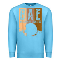 Ocean Blue black history month bae black and educated melanin women t shirt Premium Sweatshirt - linhVisuals