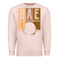 Pale Pink black history month bae black and educated melanin women t shirt Premium Sweatshirt - linhVisuals