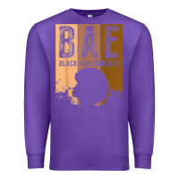 Purple black history month bae black and educated melanin women t shirt Premium Sweatshirt - linhVisuals