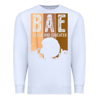 White black history month bae black and educated melanin women t shirt Premium Sweatshirt - linhVisuals